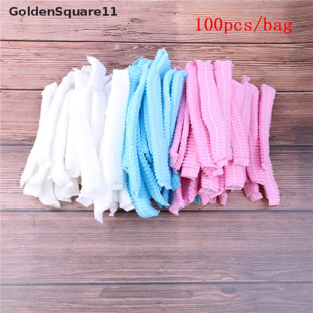 Set 100 Mũ Trùm Tóc Bằng Sợi Micro Sử Dụng Một Lần Tiện Lợi