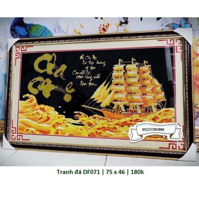 Tranh đính đá cha mẹ (vochuoishop)