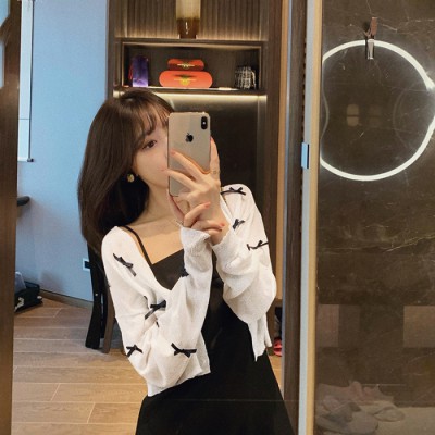 NRVP Áo Khoác Cardigan Dệt Kim Tay Dài Chống Nắng