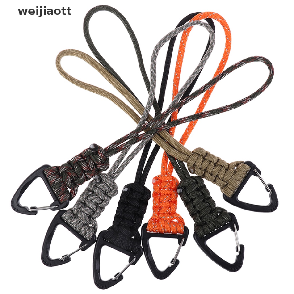 weijiaott Handmade Paracode Braided Tactical Gear Lanyard with Clip Survival Lanyard Cord WT