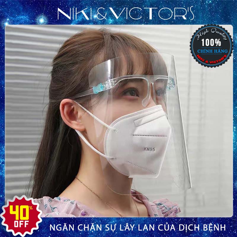 Kính Bảo Hộ Thời Trang Full Face Shield Chống Giọt Bắn, Chống Bụi,Chống Tia UV Bảo Vệ Mắt