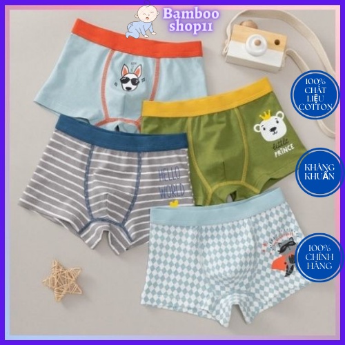 Combo 4 quần chíp đùi xuất hàn bé trai