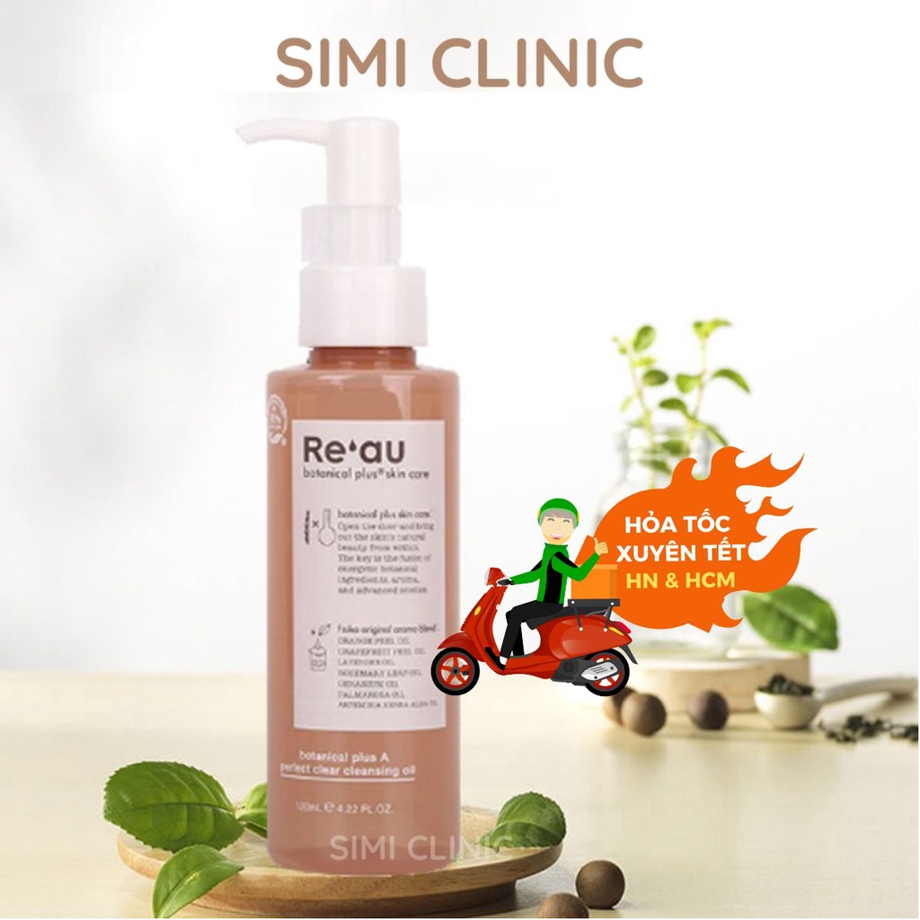 Dầu tẩy trang cho da nhạy cảm dầu mụn Nhật Bản Reau cleansing oil sạch sâu chống lão hóa dưỡng cấp ẩm da khô 120ml