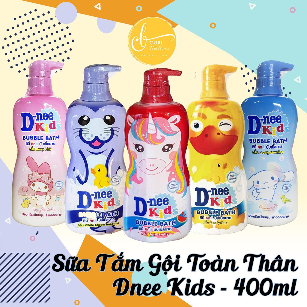 Sữa tắm gội Dnee Kids Hình Thú 400ML - Vịt Vàng