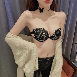 {FreeShip_Chính Hãng MuJi_Mới Nhất 2021} Áo Lót Phối Ren Sexy Matxa Siêu Đẹp Có Video