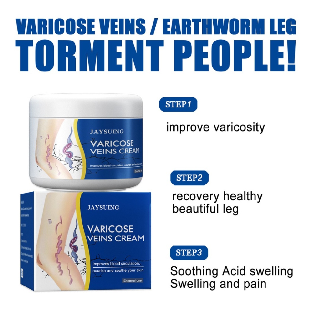 50g Vein Care Fading Cream Varicose Veins Cream for Legs Veins Herbal Ointment