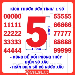 Bộ 5 Số Trấn Biển Số Xấu, Trấn Biển Số Phong Thủy Cho Xe Máy Mô Tô