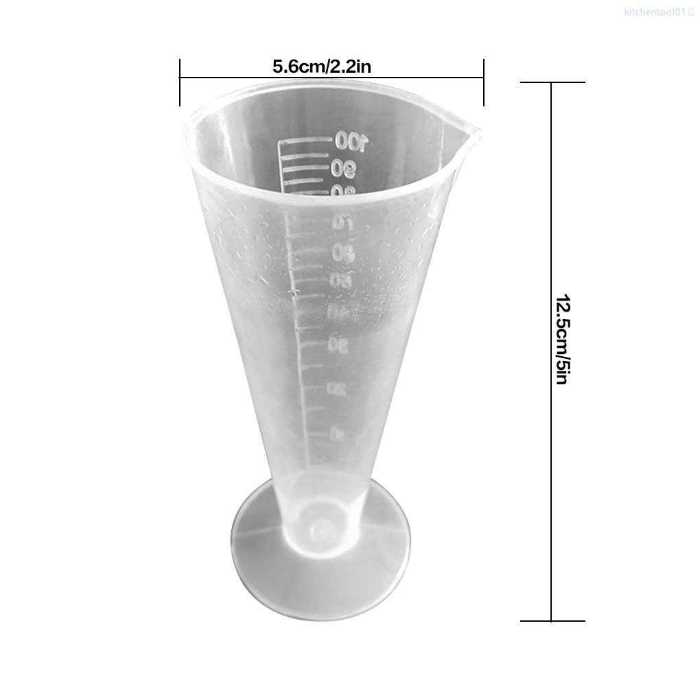 Cốc Đong Bột Bằng Nhựa Tiện Dụng Cho Nhà Bếp / Phòng Thí Nghiệm / Phòng Thí Nghiệm / Nhà Tắm Mã01