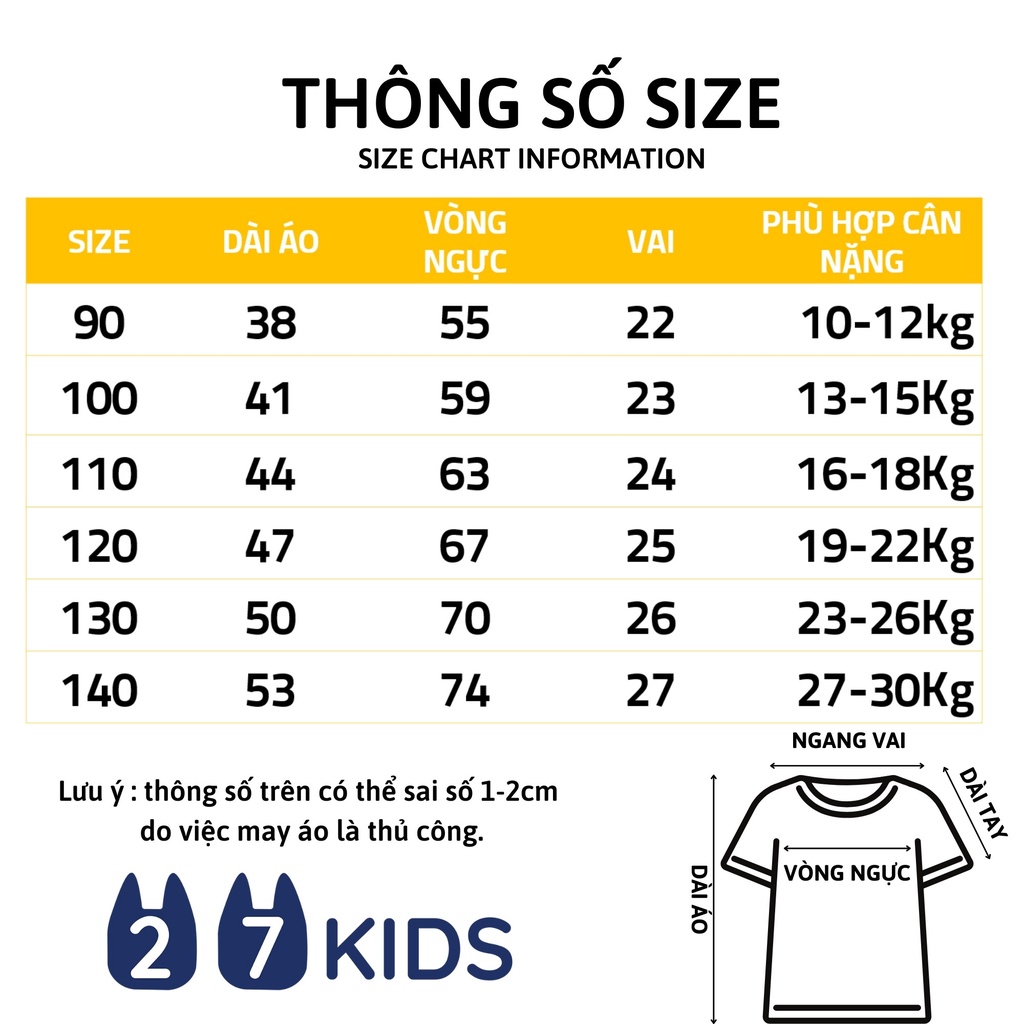 Áo thun ba lỗ bé trai 27Kids Tank top 3 lỗ sát nách nam vải Cotton cho trẻ từ 2-10 tuổi BSTT4