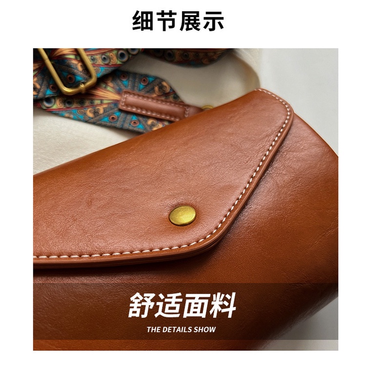 Túi xách đeo chéo JASMIN NOIR da PU có khóa phong cách cổ điển cho nữ