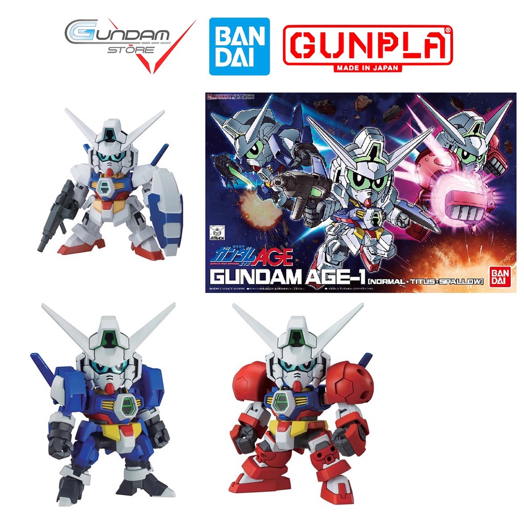 Mô Hình Gundam SD AGE 1 NORMAL TITUS SPALLOW BB369 Bandai Đồ Chơi Lắp Ráp Anime Nhật