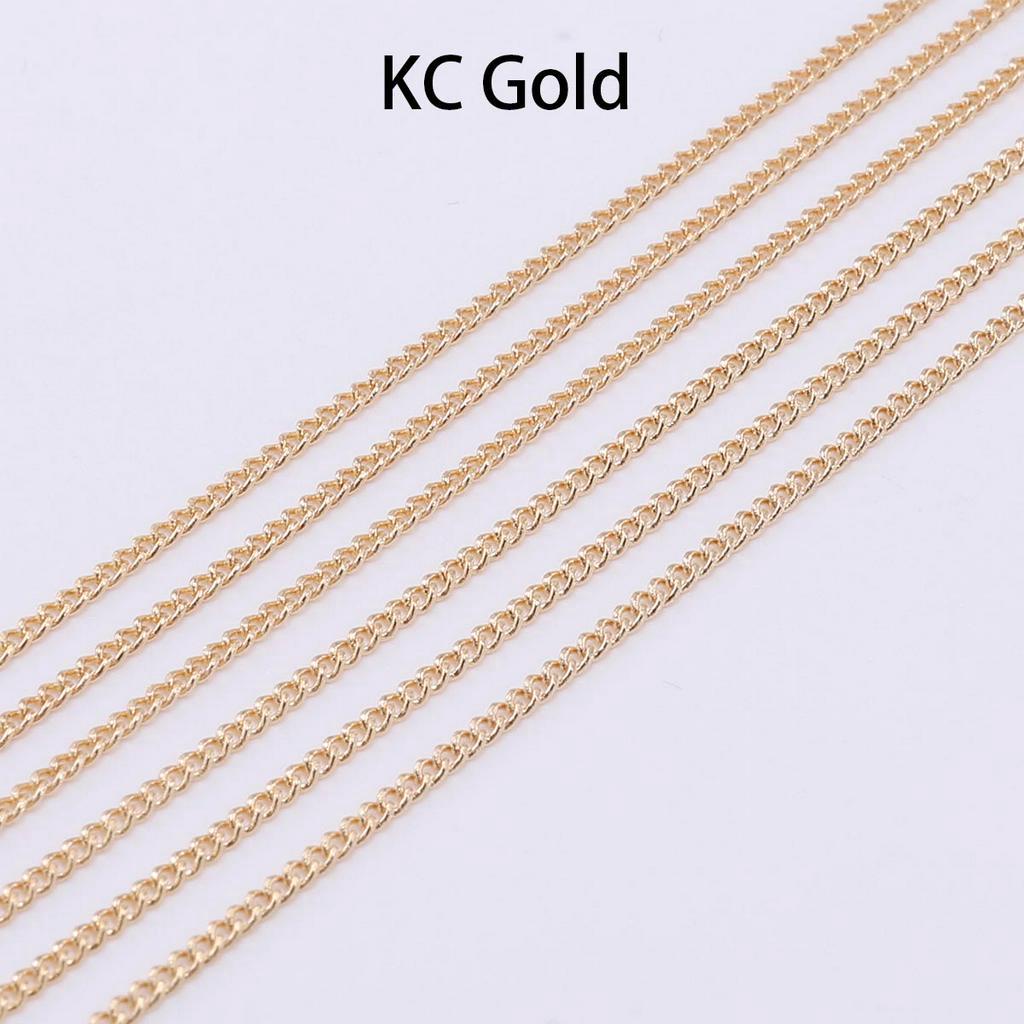 Cuộn dây xích làm dây chuyền thủ công dài 5m 1.3 2.0 2.5mm