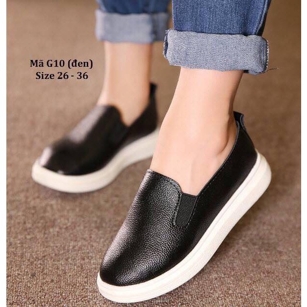 Giày Slip Ons Cho Bé 3 - 10 Tuổi Kiểu Dáng Cá Tính G10