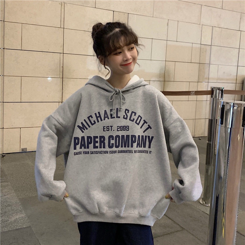 Áo Hoodie Nữ Tay Dài Dáng Rộng Thoải Mái Phong Cách Hàn Quốc Mới | BigBuy360 - bigbuy360.vn