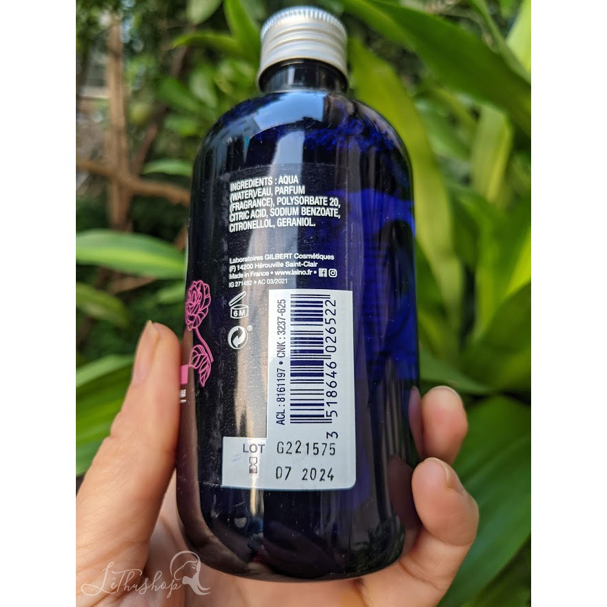 TONER LAINO 250ml - NƯỚC HOA HỒNG TƯƠI THIÊN NHIÊN NHẤT