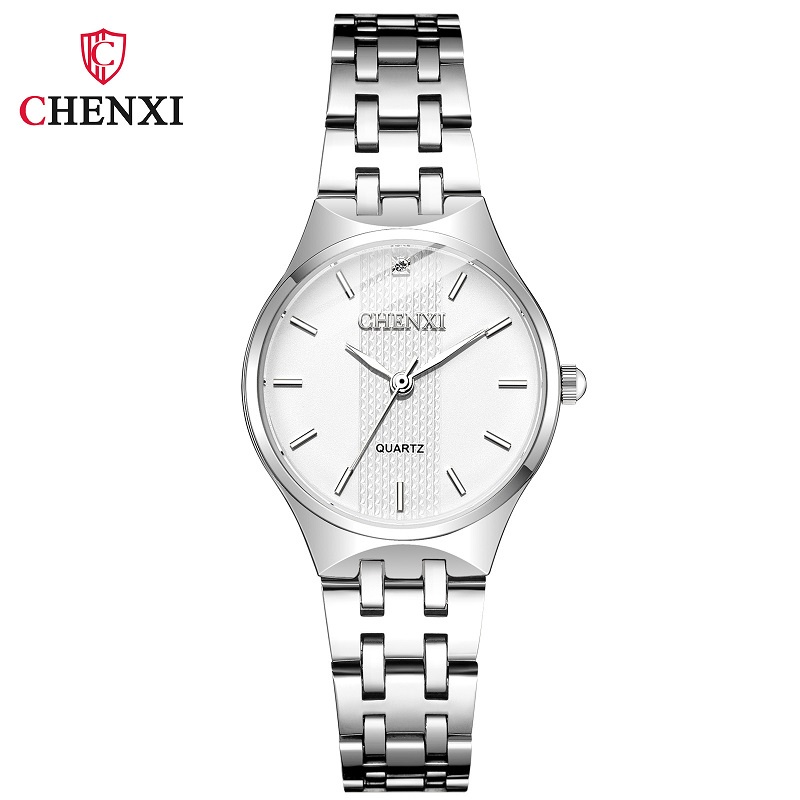Đồng Hồ Đeo Tay CHENXI Dây Thép Màu Vàng / Bạc Thời Trang Cho Nữ