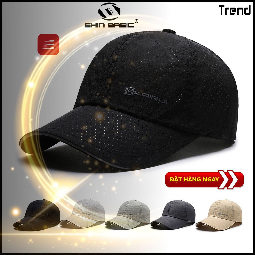 Mũ, Nón Lưỡi Trai Chất Vải Lưới, Thoáng Khí, Phong Cách Trẻ Trung, ShinBasic, Form Unisex Nam Nữ HATS21BAS04