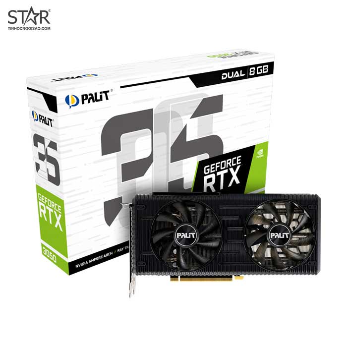 VGA Palit RTX 3050 8G GDDR6 Dual