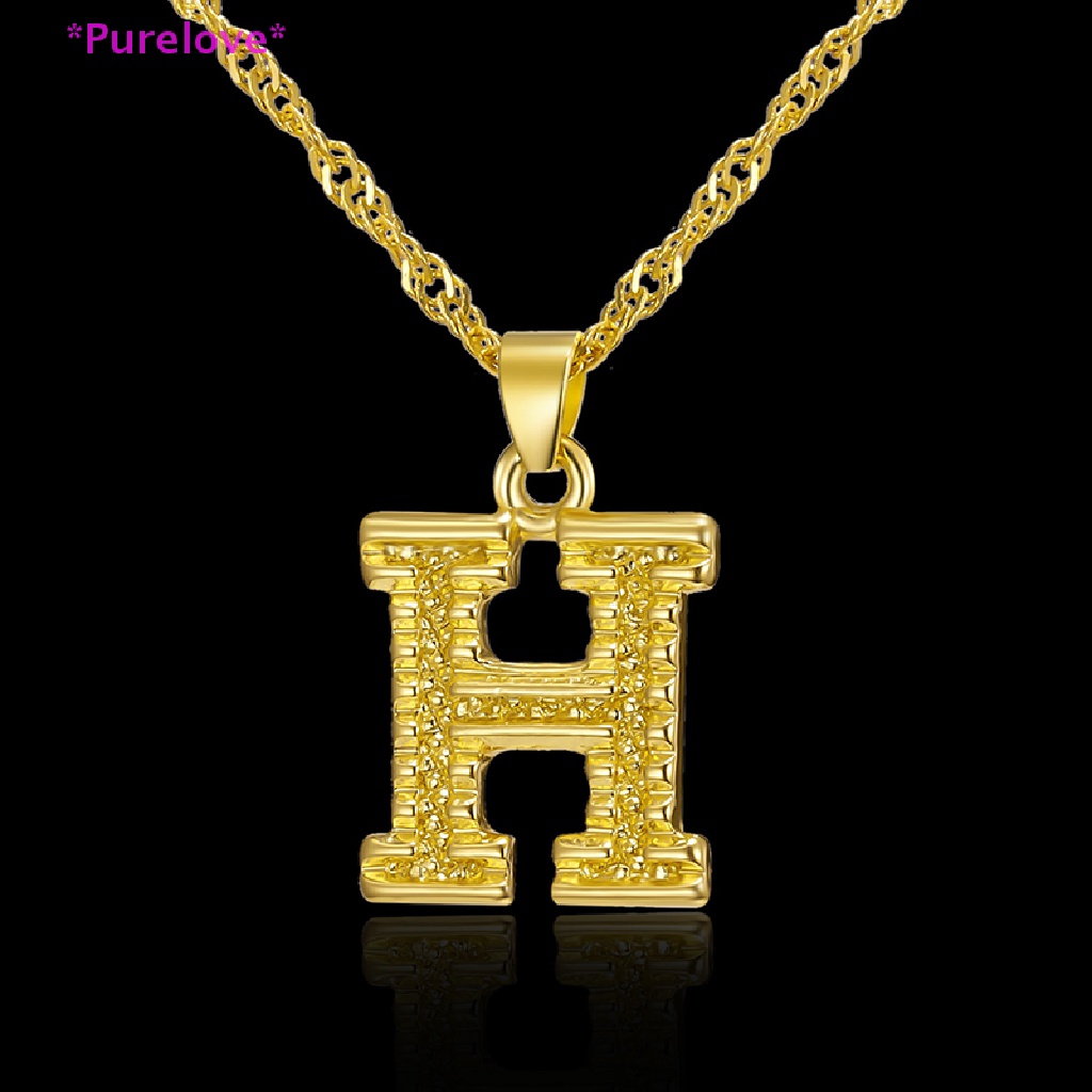 1 Vòng cổ Bằng Thép Không Gỉ Mặt Chữ Cái Từ A-Z Dành Cho Nam Và Nữ Mới