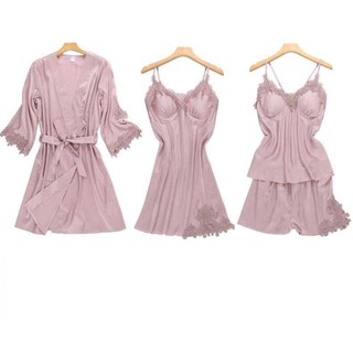 Set đồ ngủ 4 chi tiết siêu đẹp