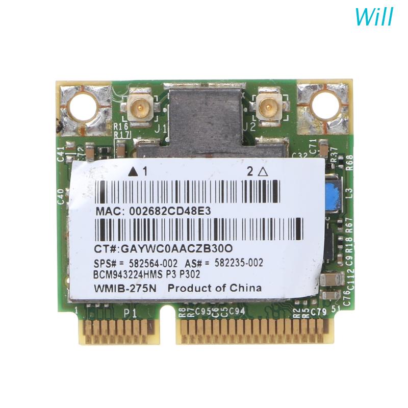 Thẻ WiFi không dây HP BCM943224HMS băng tần kép 802.11 a/g/n