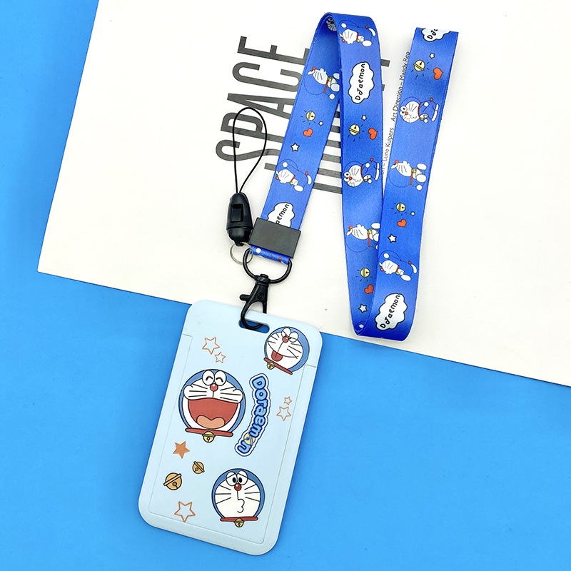 Dây Đeo Điện Thoại/Thẻ id/Thẻ Hoạt Hình Doraemon Cho Học Sinh