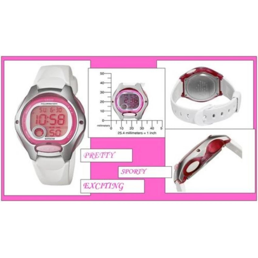 Đồng hồ nữ dây nhựa Casio chính hãng Anh Khuê LW-200-7AVDF