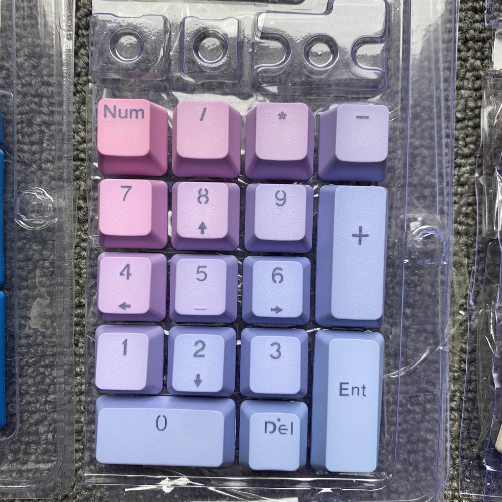 Nắp Đậy Phím Cơ Kỹ Thuật Số PBT Màu Trắng Xanh Dương Đỏ 123 Màu Sắc Phù Hợp Với 17