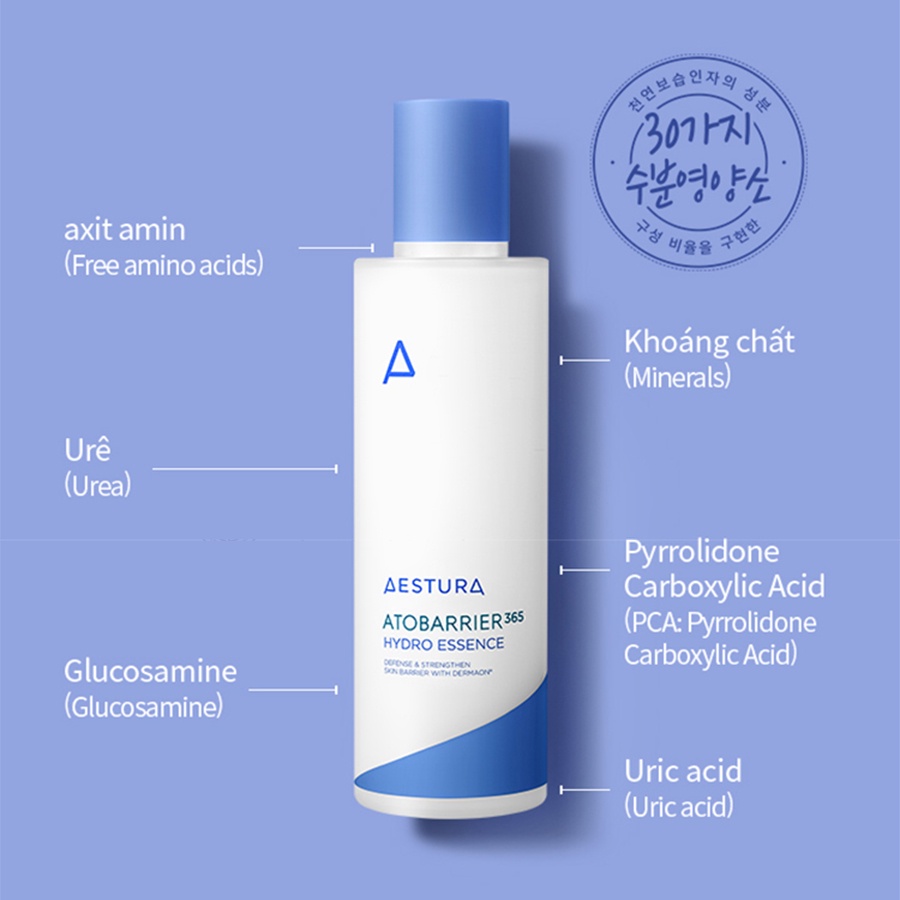 Tinh Chất Dưỡng Ẩm Phục Hồi Da Aestura Atobarrier365 Hydro Essence 150ml GomiMall