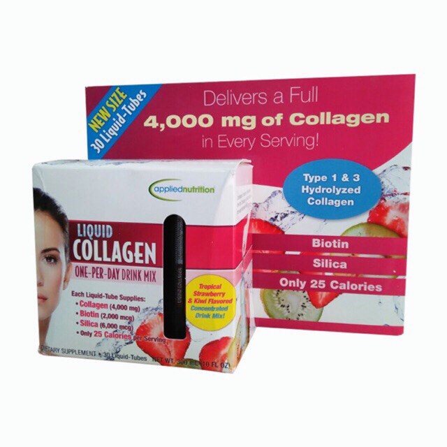 Collagen nước, liquid collagen 4000mg dạng 30 ống - HÀNG CHUẨN