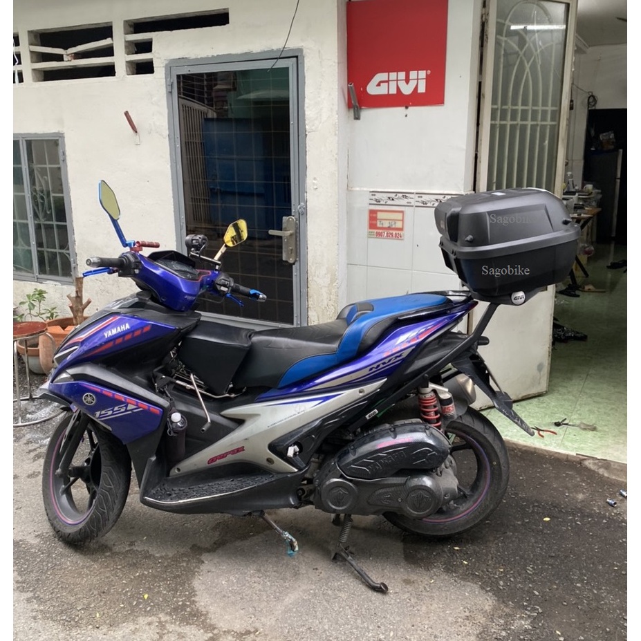 Thùng xe NVX, thùng Givi E43NTL_ADV, baga SRV NVX 155, hàng Givi chính hãng, bảo hành 2 năm.