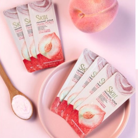 Gói 3g Gel Tẩy Tế Bào Chết Đào Fenyi Skin Honey Peach