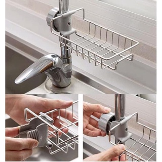 Kệ Inox, Giá inox 304 đựng lưới rửa bát, xà bông treo vòi nước bồn rửa bát re