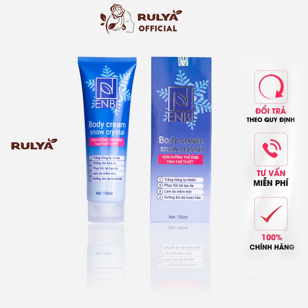 Kem dưỡng thể ENBI tinh thể tuyết giúp dưỡng ẩm, phục hồi da - RULYA STORE