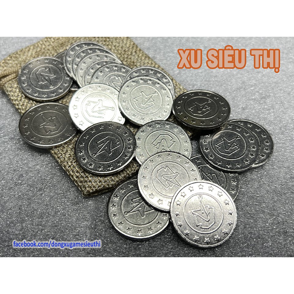 10 Đồng Xu Điện Tử - Game Siêu Thị (Cúp 26mm)