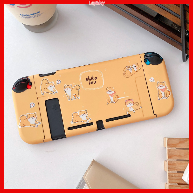 Cartoon Cute Shiba Inu Nintendo Switch IMD Silicone Drop-resistant Split Game Machine Protective Case Hard Case