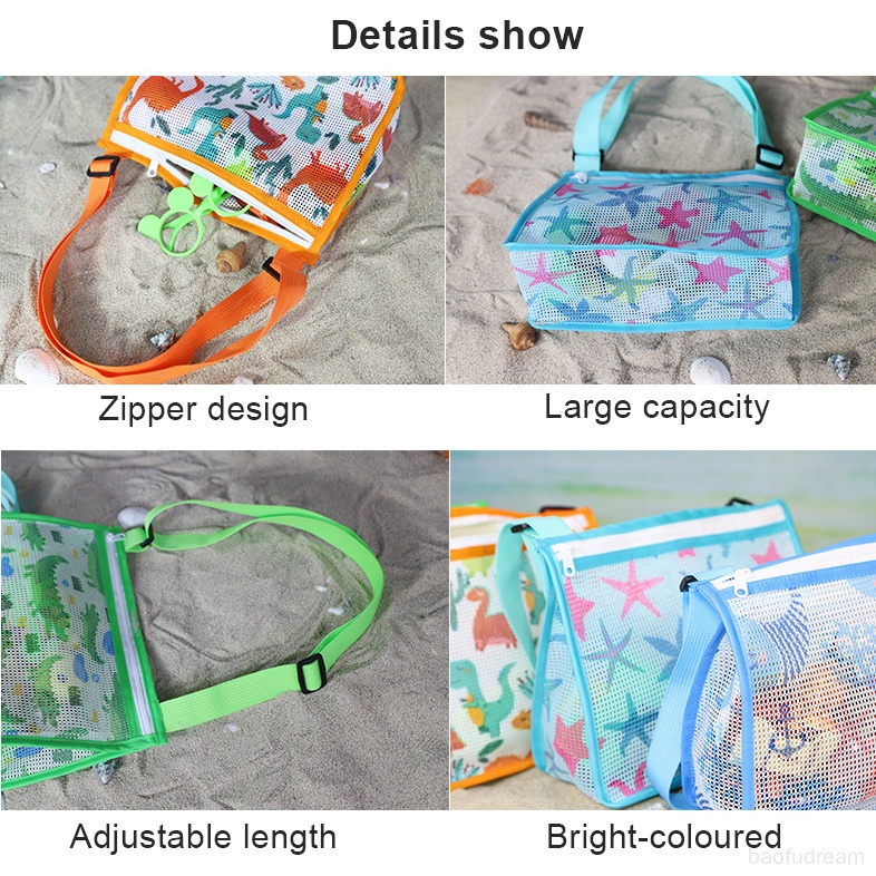 Túi Lưới Đựng Đồ Bơi Đi Biển Sáng Tạo Cho Bé Trai Gái