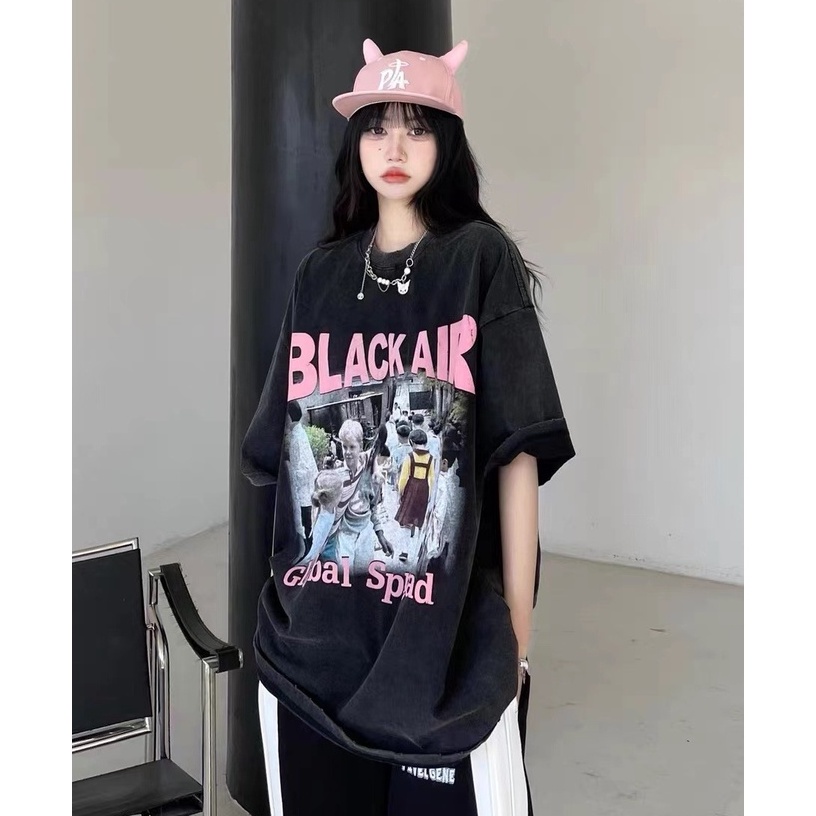 Áo Thun Tay Ngắn Cổ Tròn In Họa Tiết Thời Trang Dành Cho Nữ