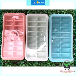 Khay làm đá việt nhật 16 ô có nắp đậy sản xuất bằng nhựa cao cấp