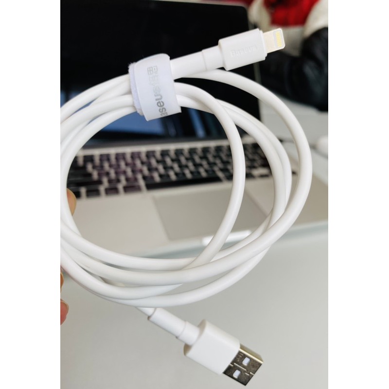 Cáp sạc iPhone 100cm siêu bền Baseus Mini White sạch nhanh và đồng bộ dữ liệu tốc độ cao