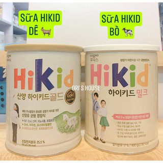 SỮA HIKID TĂNG CHIỀU CAO 600g - HÀN QUỐC