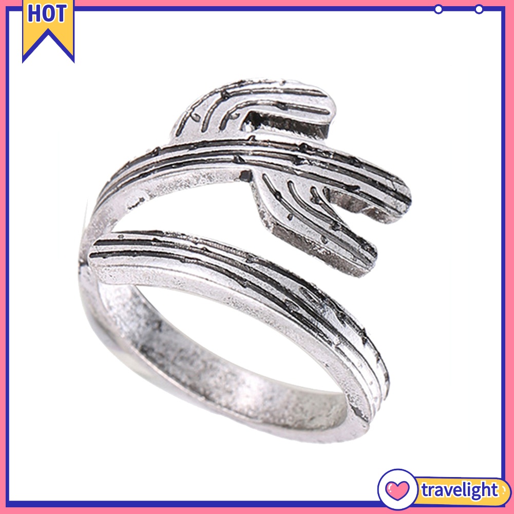 Nhẫn Hở Hình Cây Xương Rồng K1