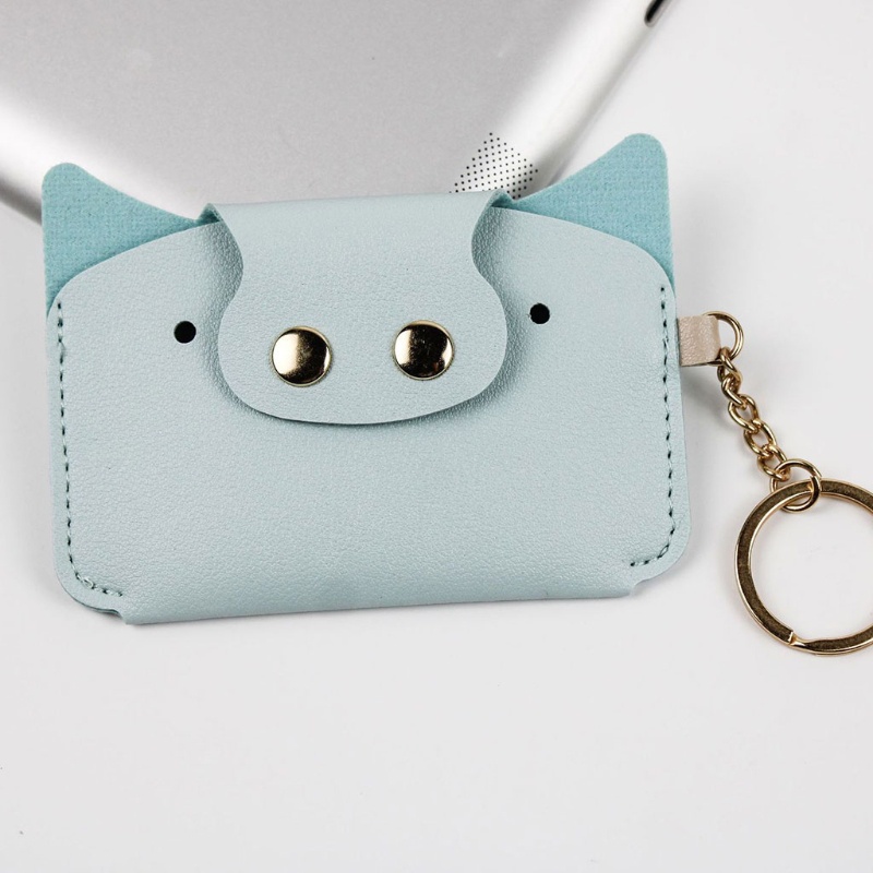 Ví Da PU Đựng Tiền Xu Tạo Hình Chú Heo Dễ Thương