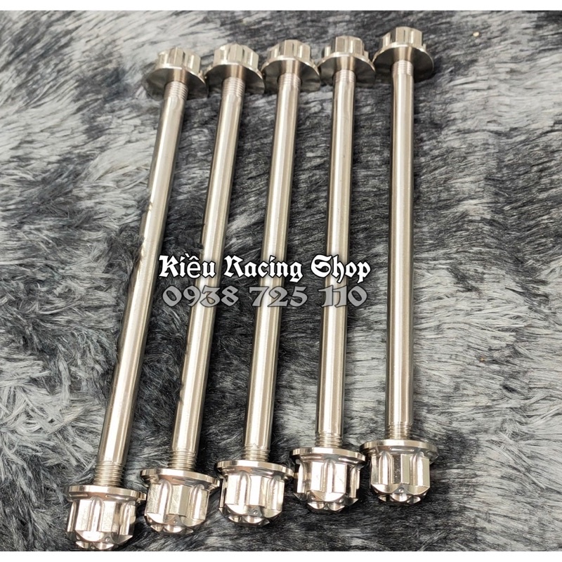 Bộ Cốt Tán Salaya inox 304 Gắn Trục Bánh Xe Trước Sau Wave 50-100-110