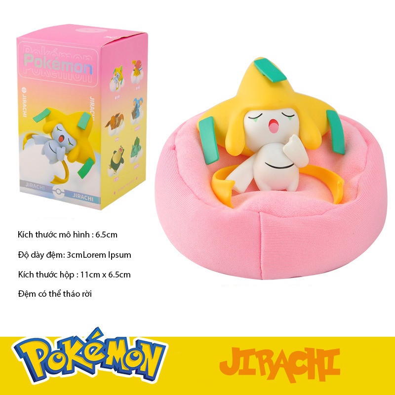 Mô Hình Pokemon 6 Pokemon Nằm Ngủ Dễ Thương
