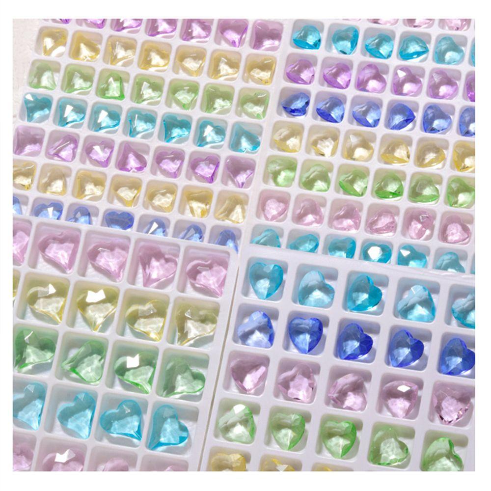 Bộ 10 Móng Tay Heceh|Mặt Dây Chuyền Hình Trái Tim 3D|Bộ Dụng Cụ Làm Móng Nghệ Thuật