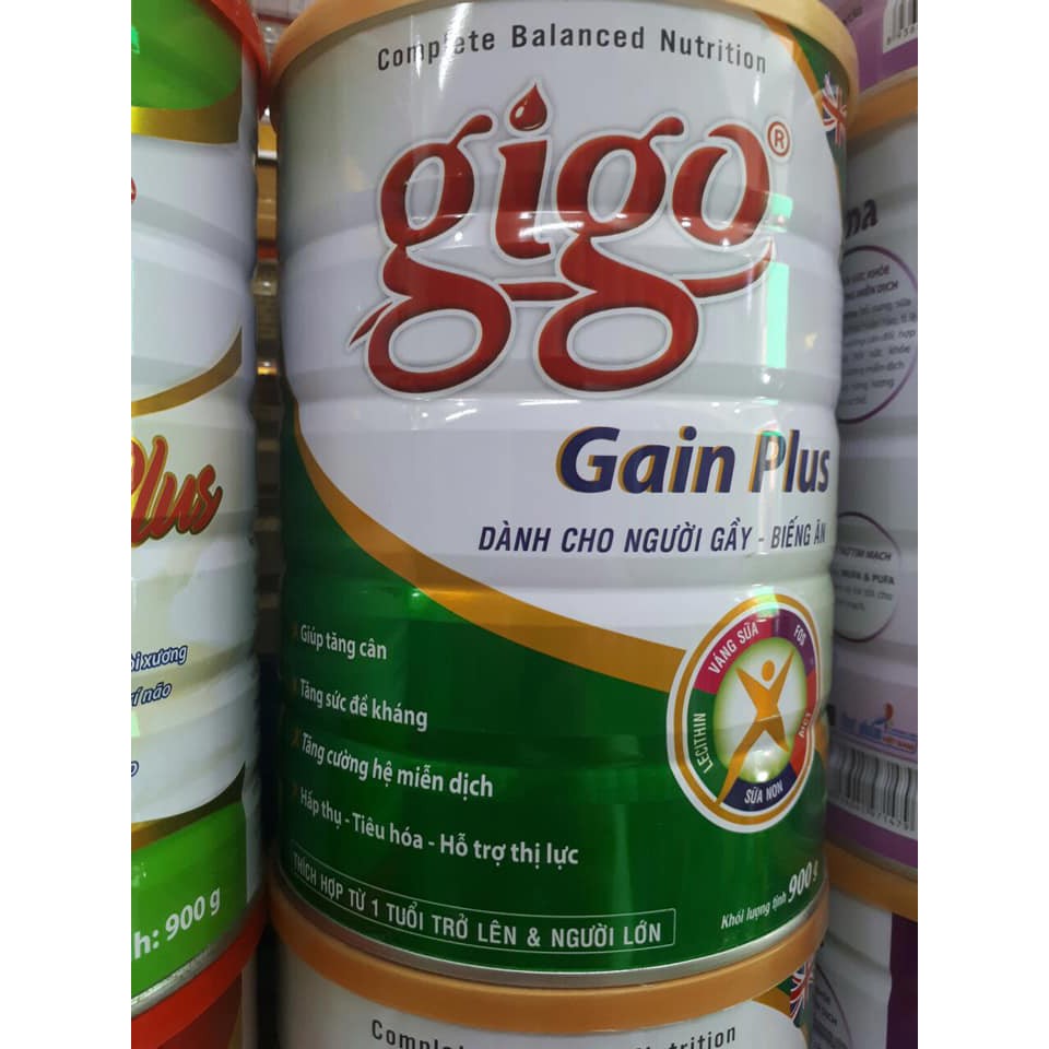 Sữa Bột Gigo Gain Plus (900g)