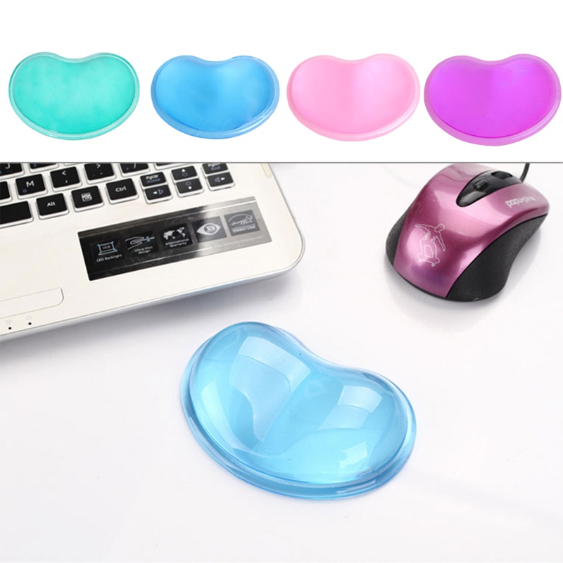 Đệm Lót Chuột Bằng Silicone Gel Trong Mờ Hình Lượn Sóng