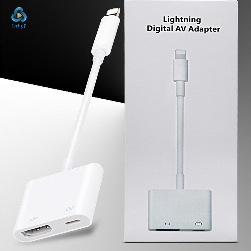 Lightning to HDMI Digital AV TV Cable HD Adapter Compatible With Apple iPhone X 8 7 6 Plus iPad