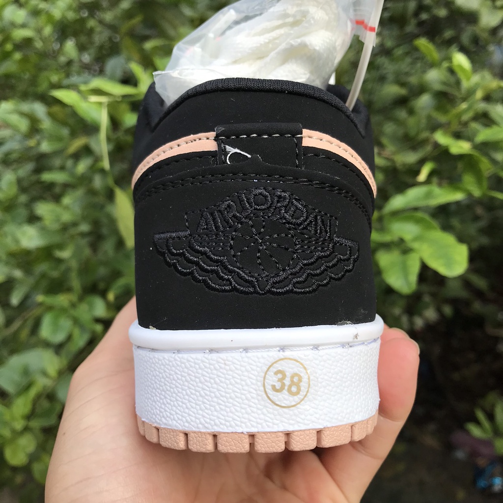 Giày thể thao Jordan guava ice cổ thấp, Giày air jordan hồng đen cổ thấp nữ đầy đủ hộp bil hàng cao cấp